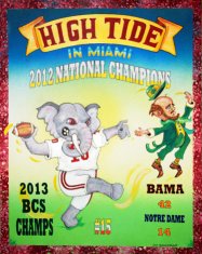 2013 BCS Champs Alabama Crimson Tide